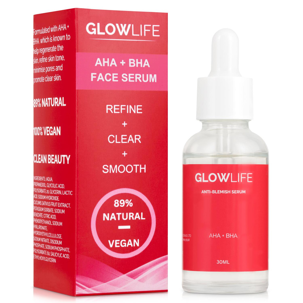 Glowlife AHA + BHA Serum – 30ml