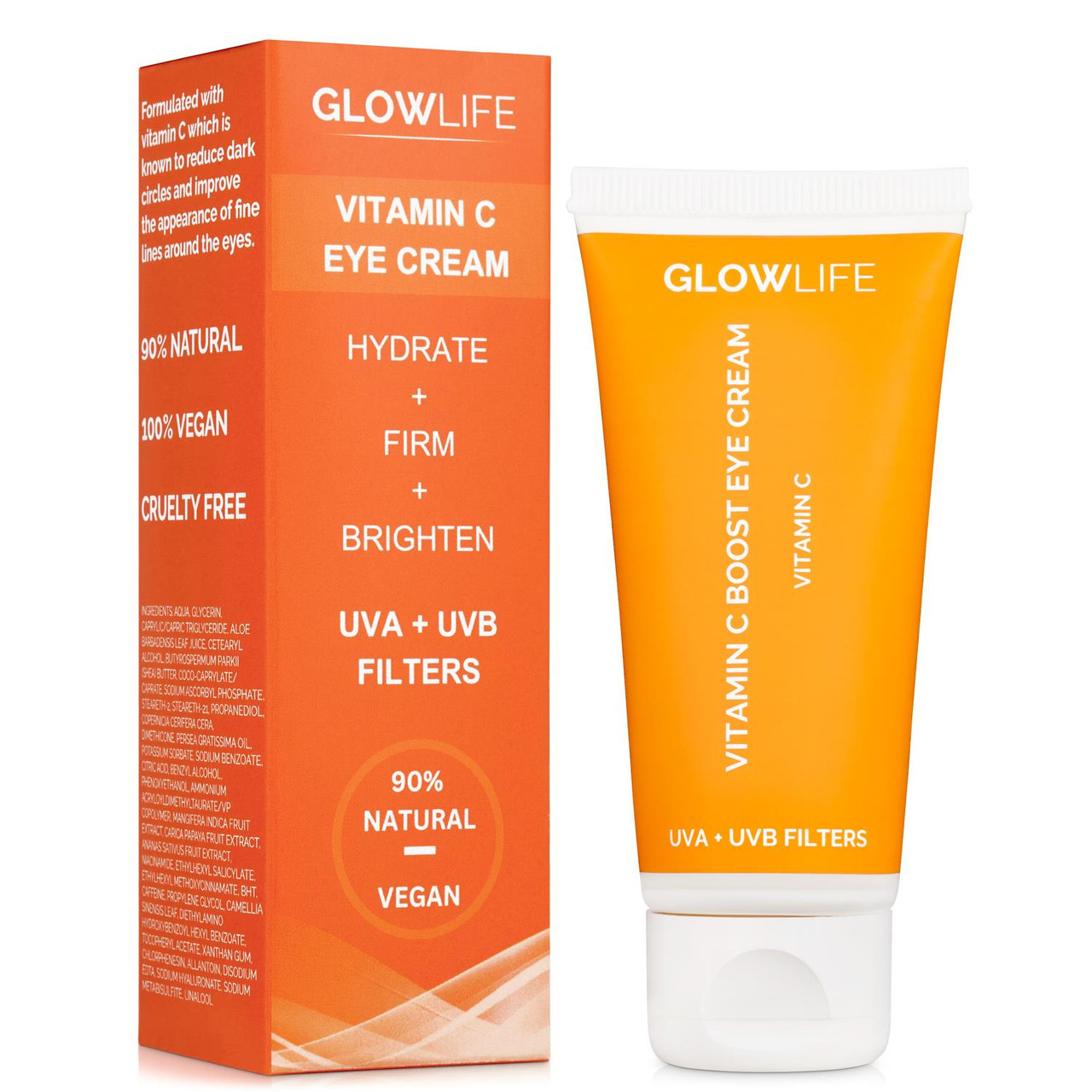 Glowlife Vitamin C Eye Cream With UVA + UVB Filters – 30ml